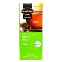 Farmer Brothers Premium: Misty Mint Hot Tea, 2/25 Ct Tea Boxes -Miscela Drink Store fbmisty mint3 1