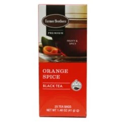 Farmer Brothers Premium: Orange Spice Hot Tea, 2/25 Ct Tea Boxes -Miscela Drink Store fboraangespiceteap3