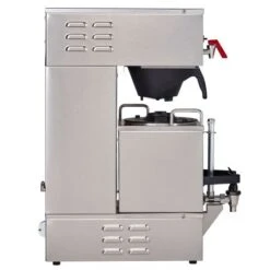Curtis GEM-120A-10 Gemini Stainless Steel Analog Satellite Coffee Brewer - 120V -Miscela Drink Store gem 120a 10 i1
