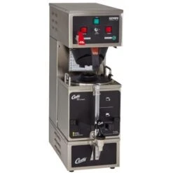 Curtis GEM-120A-10 Gemini Stainless Steel Analog Satellite Coffee Brewer - 120V -Miscela Drink Store gem 120a 10 i4