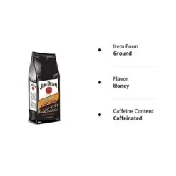 Jim Beam Spiced Honey Bourbon Flavored Ground Coffee, 2 Bags (12 Oz Ea.) 5 Jim Beam Spiced Honey Bourbon Flavored Ground Coffee, 2 Bags (12 Oz Ea.) -Miscela Drink Store honey 1