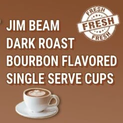 Jim Beam Dark Roast Bourbon Flavored Single Serve Cups, 36 Cups 5 Jim Beam Dark Roast Bourbon Flavored Single Serve Cups, 36 Cups -Miscela Drink Store jbbourbonsingleserves 1