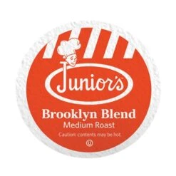 Junior's Most Fabulous Brooklyn Blend, Medium Roast Single Single Serve 2/18 Ct -Miscela Drink Store juniors most fabulous brooklyn blend medium roast single single serve 1 ct 1
