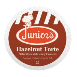 Junior's Most Fabulous Hazelnut Torte, Medium Roast Single Single Serve 2/18 Ct -Miscela Drink Store juniors most fabulous hazelnut torte medium roast single single serve 1