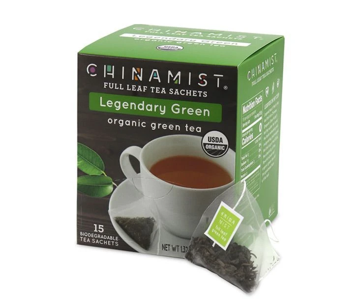 China Mist - Legendary Green Organic Black Full Leaf Tea Sachet, 6 Boxes 15 Count 3 China Mist - Legendary Green Organic Black Full Leaf Tea Sachet, 6 Boxes 15 Count - Image 2