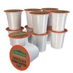 Market & Main Chocolate Peanut Butter Single Serve Coffee Cups, 6 Box (72 Cups) -Miscela Drink Store market main chocolate peanut butter cup ground coffee single serve cups 1box 12cups1