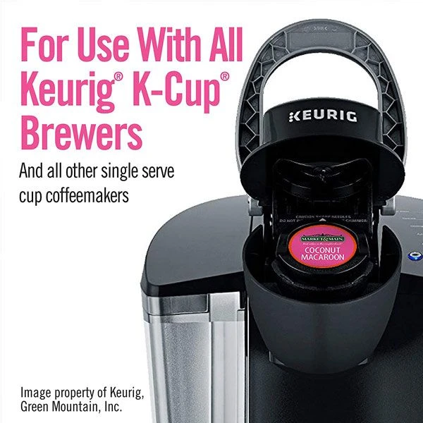 Market & Main Coconut Macaroon Single Serve Coffee Cups, 2 Boxes (24 Cups) 8 Market & Main Coconut Macaroon Single Serve Coffee Cups, 2 Boxes (24 Cups) - Image 6