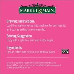 Market & Main Coconut Macaroon Single Serve Coffee Cups, 2 Boxes (24 Cups) 15 Market & Main Coconut Macaroon Single Serve Coffee Cups, 2 Boxes (24 Cups) -Miscela Drink Store market main onecup coconut macaroon compatible with keurig k cup brewers 12 count5 2