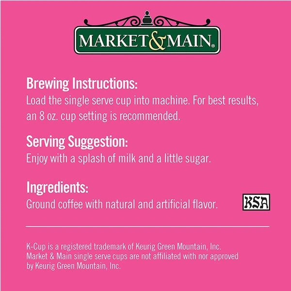 Market & Main Coconut Macaroon Single Serve Coffee Cups, 2 Boxes (24 Cups) 9 Market & Main Coconut Macaroon Single Serve Coffee Cups, 2 Boxes (24 Cups) - Image 7