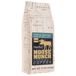 Harry & David Maple Vanilla Moose Munch Gourmet Coffee 2 Bags -Miscela Drink Store mm2