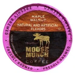 Moose Munch Single Serve Coffee By Harry & David, Maple Walnut, 2/18 Count -Miscela Drink Store moosemunchmaplewalnut 2