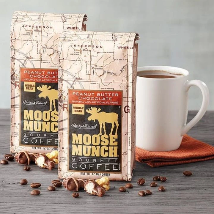 Moose Munch Coffee By Harry & David, Milk Chocolate Peanut Butter, 100 Single Serve Cups 4 Moose Munch Coffee By Harry & David, Milk Chocolate Peanut Butter, 100 Single Serve Cups - Image 2