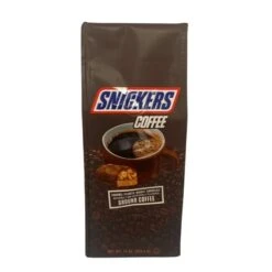 Snickers Caramel, Peanuts, Nougat And Chocolate, Naturally And Artificially Flavored Ground Coffee, 6/10 Oz Bags -Miscela Drink Store snickers1 3