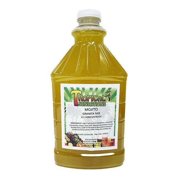 Tropical Sensations - Mojito Granita Mix, 6 Bottles 64 Oz Each 3 Tropical Sensations - Mojito Granita Mix, 6 Bottles 64 Oz Each