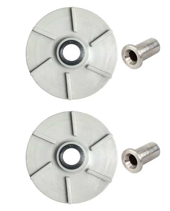 Combo Pack - 2 Impellers & 2 Bearing Sleeves Replaces Crathco 3587 & 3220 3 Combo Pack - 2 Impellers & 2 Bearing Sleeves Replaces Crathco 3587 & 3220
